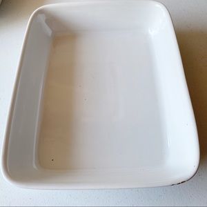 White Baking Rectangle Dish Cook Bake